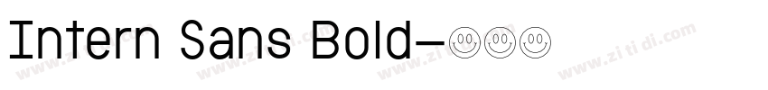 Intern Sans Bold字体转换 Intern Sans Bold字体转换